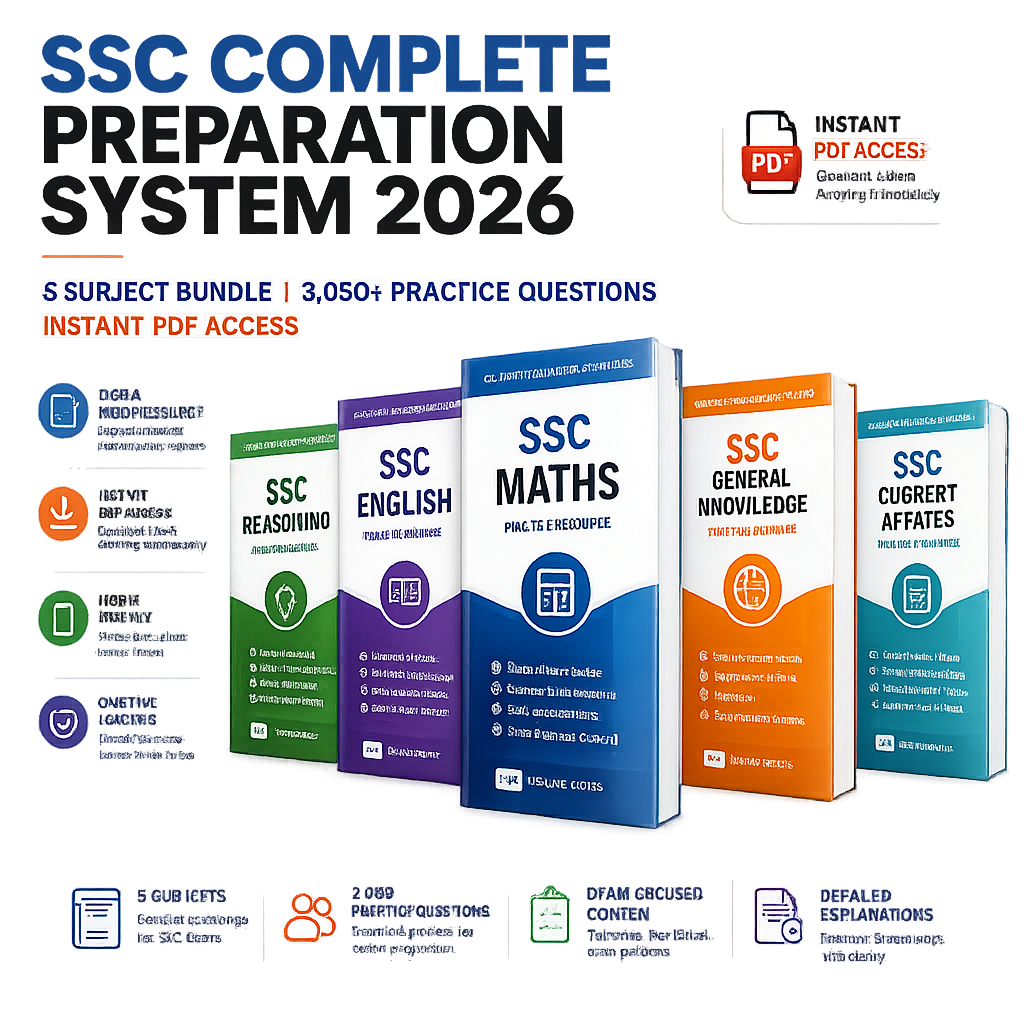 SSC Complete Study Material Bundle 2026