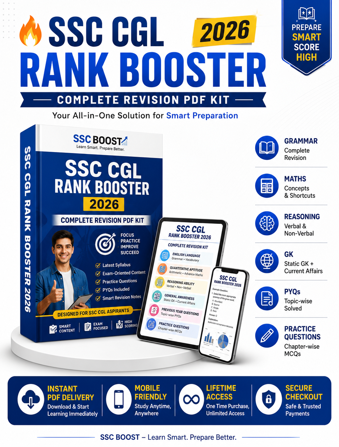 SSC CGL Rank Booster 2026 – Digital PDF Kit