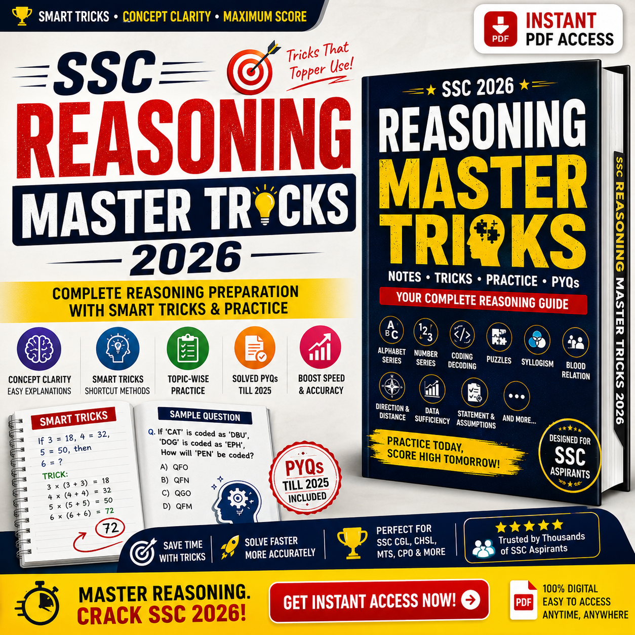 SSC TCS Pattern Reasoning The 30-Second Logic eBook 2026