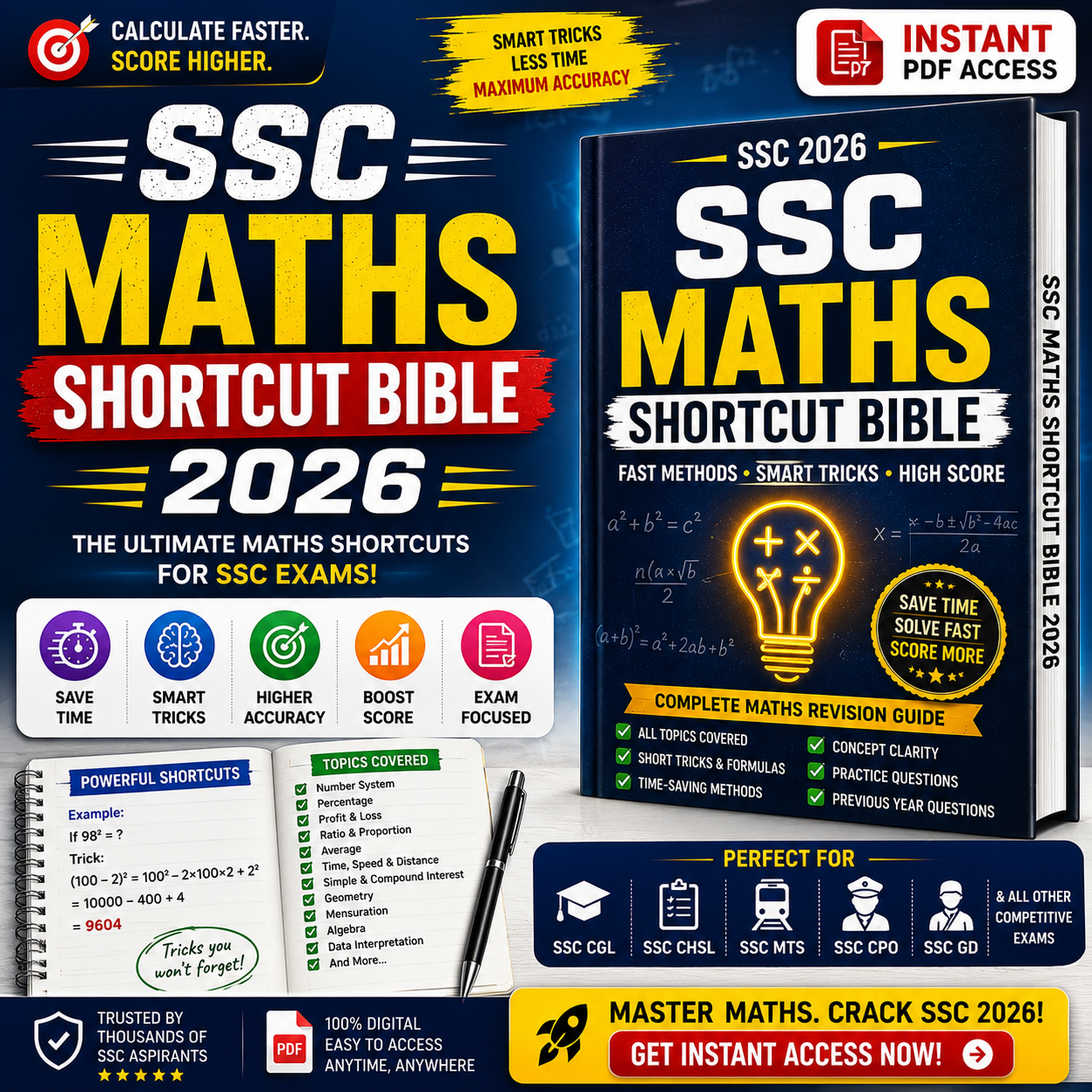 The Ultimate SSC Quant Formula Ebook | Most Expected TCS Quant Questions