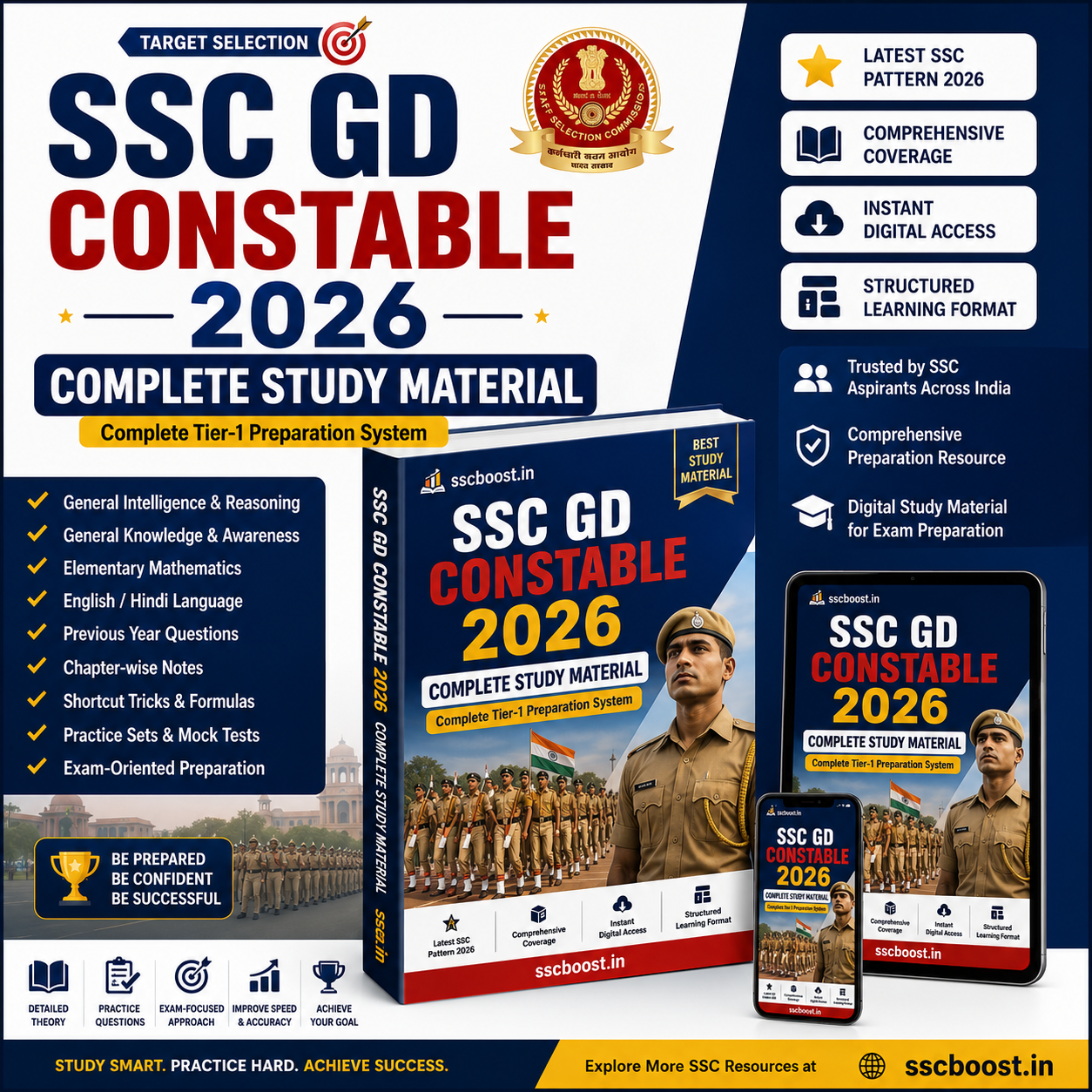 SSC GD Constable 2026 Complete Preparation Kit – All Subjects + PYQ + Current Affairs | Instant Access